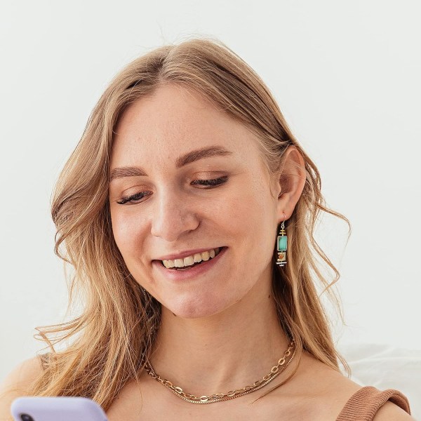 Designade Boho Örhängen Guld Drop Dangle Örhängen för Kvinnor
