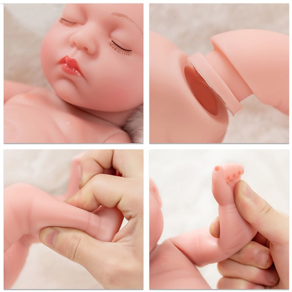 12 tum Newborn Babydocka och Kläder Set Tvättad Realistisk Sili