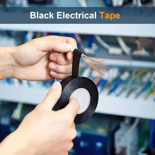 Eltejp, 6 stycken Elektrikertejp, 17mm*10m Elektriskt I