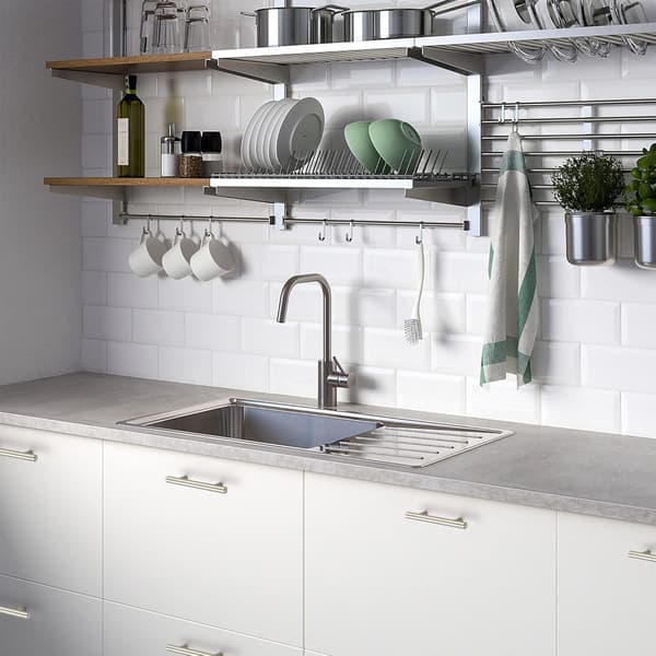 10-pack 6'' Skåpsdrag Brushed Nickel Rostfritt Stål Kök