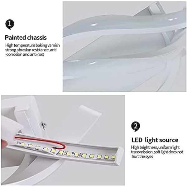 Innendørs LED Vegglampe, 22W Moderne Vegglampe, Akrylbelysning