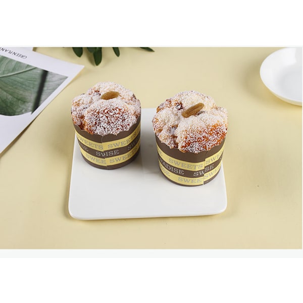 Falska Cupcakes Simulering Strö Dekorativ Matkaka Blandad Lek