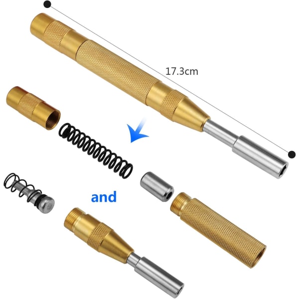 Set of 38 metal punches with numbers and letters, made of steel