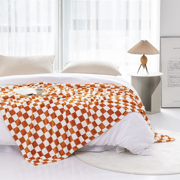 Buffalo Plaid Fleece-teppe (70*140cm) - Rutete Flanell-teppe DXGHC