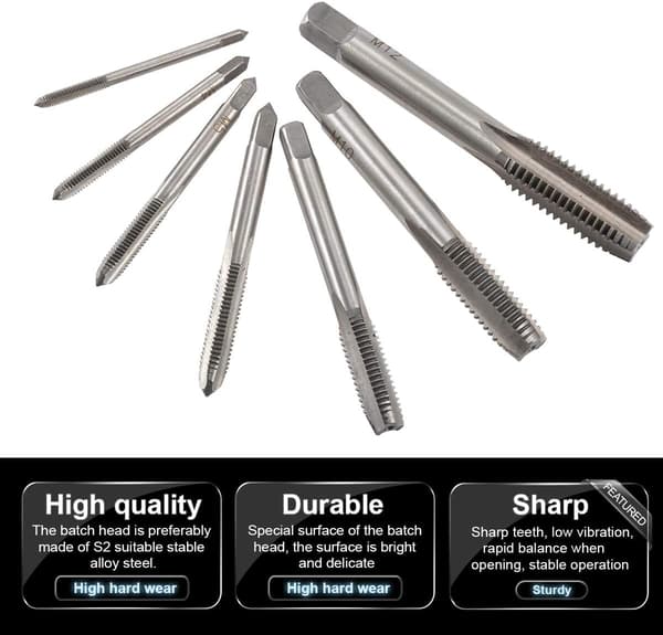 5 stk Store Kobolt HSS Titanlegering Borsett Konisk Dr DXGHC