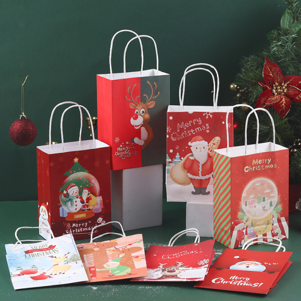 Christmas Assorted Gift Bag Bundle with Mix-n-Match Gift Tags, Sa