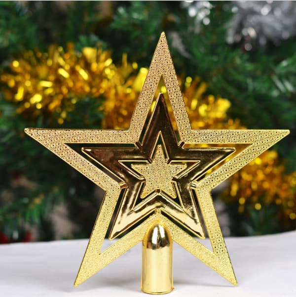 3 stk. Juletræstop-pynt (15, 10, 20 cm)