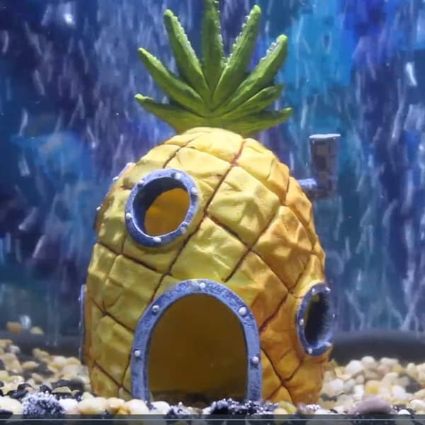 3 stk SpongeBob akvariedekorasjoner