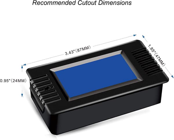 AC 80-260V 100A CRS-022B LCD display digital strøm spænding effekt
