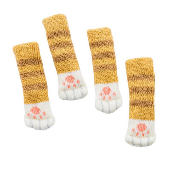 4-pack med 16 söta tecknade katter, bord, stolar, fotmattor