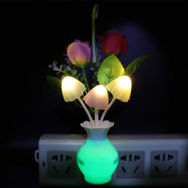 4-pack LED-nattlampor med automatisk sensor