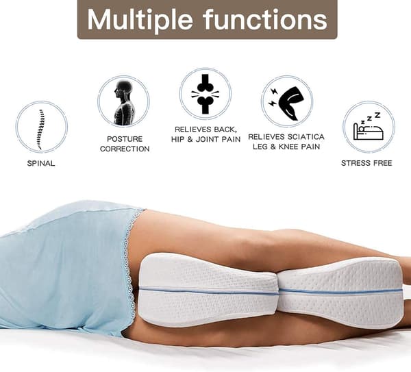 Ergonomisk pute for knær og ben