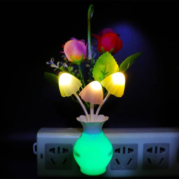2-pakks LED nattlys med automatisk sensor