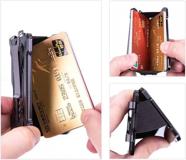 RFID-skyddande Plånbok - Metallplånbok Kortfodral Slank RFID-plånbok