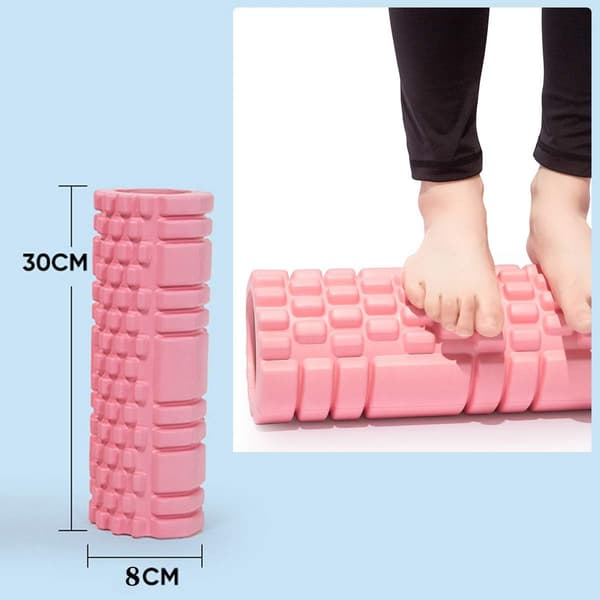 Massage Roller Foam Roller Pilates Kolonn Yoga Rosa Multifunktionell