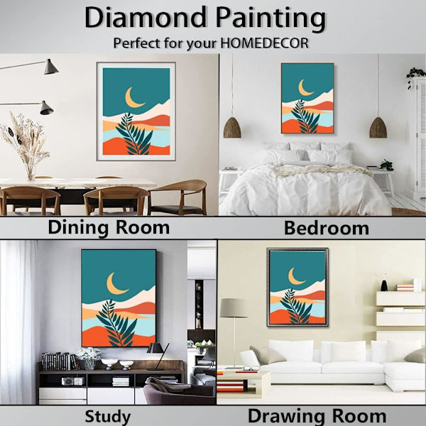 Diamantmaleri Sæt til Voksne, Diamantkunst til Voksne, Fuld Bor