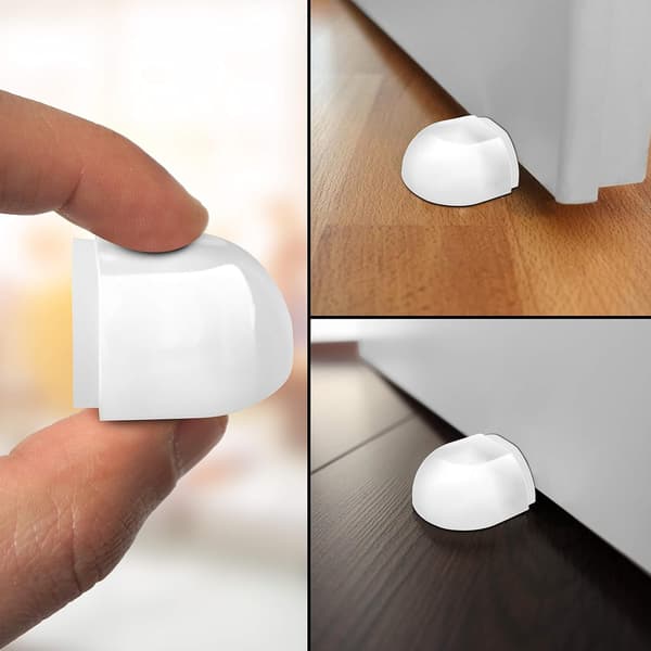 Sæt med 4 Gummi Dørstop - 4,2 x 2,2 x 3,8 cm (B x H x D) - Selvklæbende