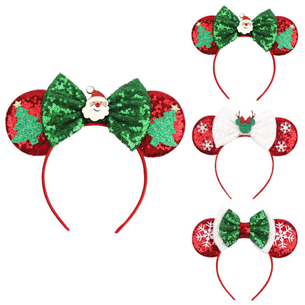 3 stk. Julepynt Hodebånd Mickey Barn Hodebånd Han