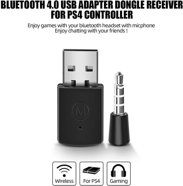 PS5 Bluetooth-håndtak mottakeradapter PS4 USB 5.0 adapter PS5