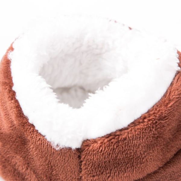 Sorte, Herre Slippersokker Vinter Varme Fuzzy Foret Anti-Slip Bløde R