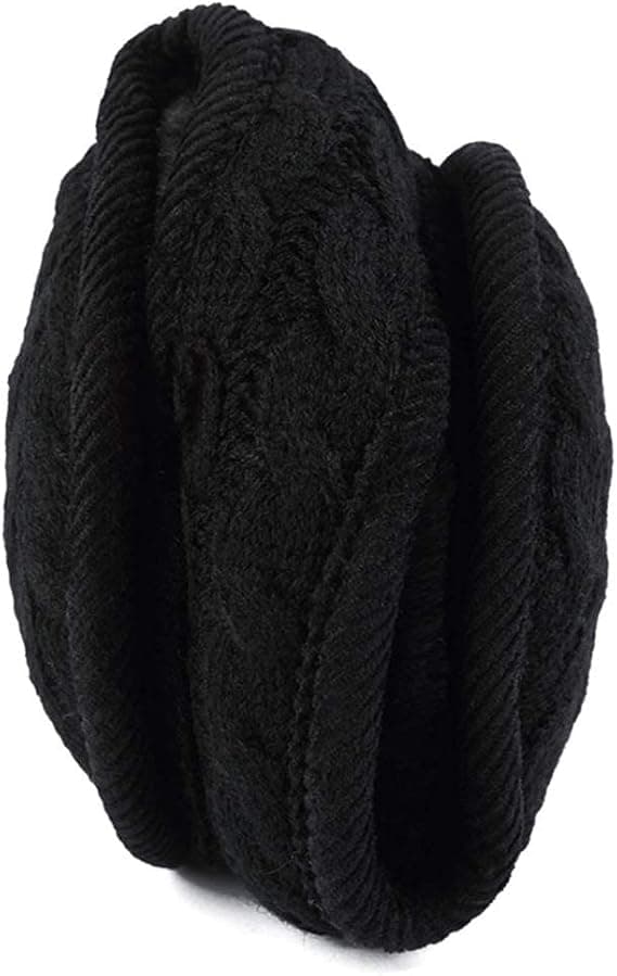 Unisex Varma Stickade Öronmuffar Dam Cashmere Vinter Ren Färg Utomhus