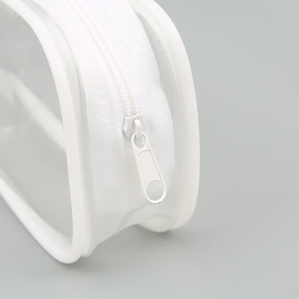 2 stk (hvid + sort) PVC Blyantsposer Transparent Mode Blyant