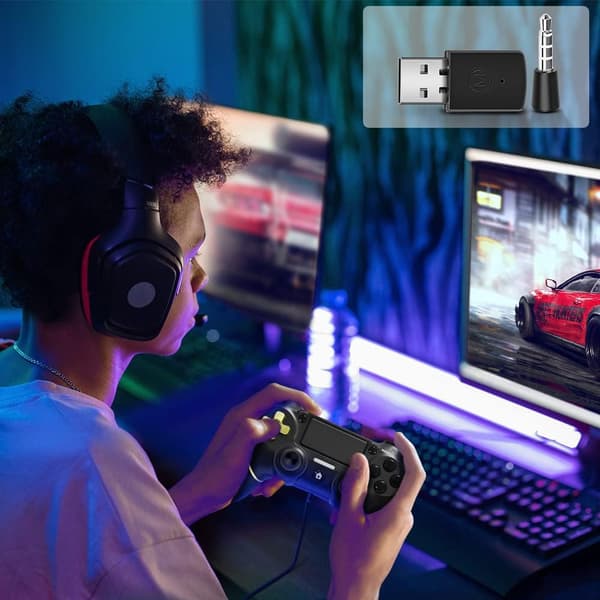 PS5 Bluetooth-håndtak mottakeradapter PS4 USB 5.0 adapter PS5