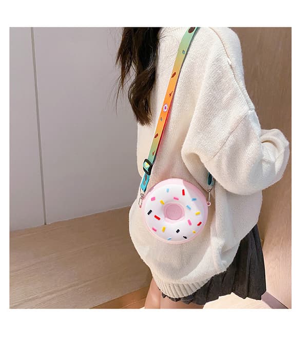 Lille Donut Pung Mini Pengepung Lille Pige Skuldertaske Chi