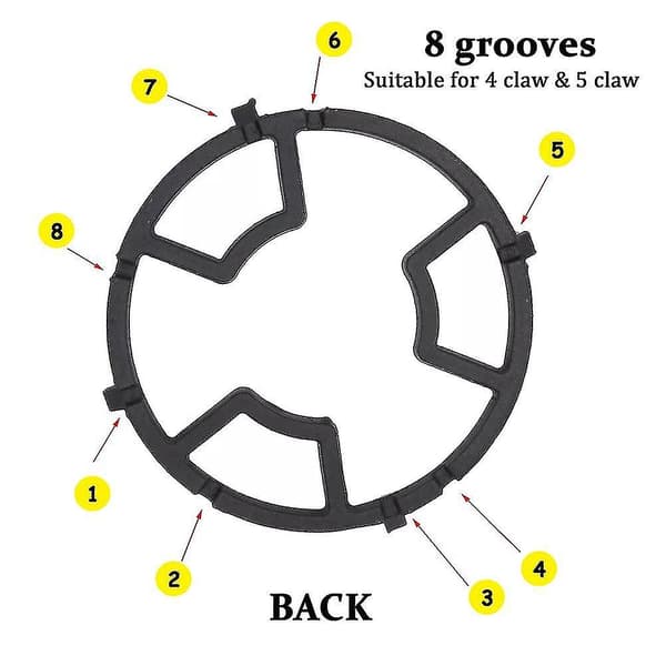 3 Pack Non Slip Cast Iron Stove Holder Compatible With Kitche DXGHC