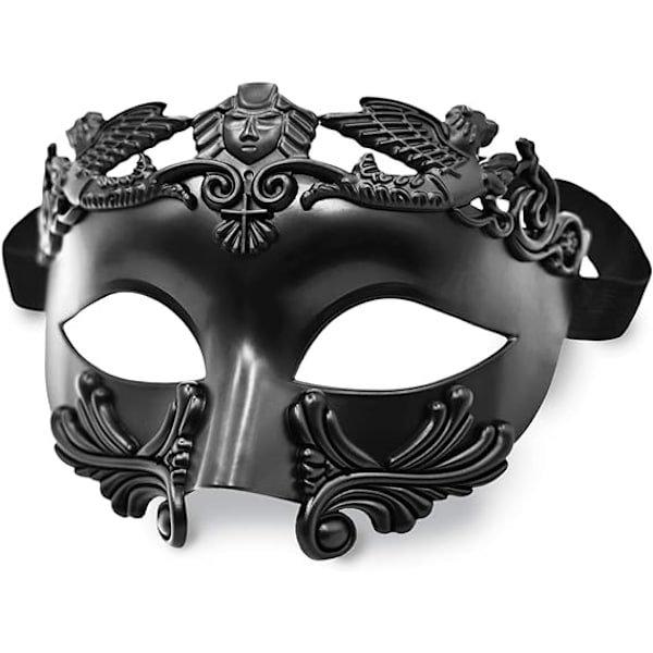 Maskeradmask för Män - Romersk Grekisk Mask - Venetiansk Halv Ansikte