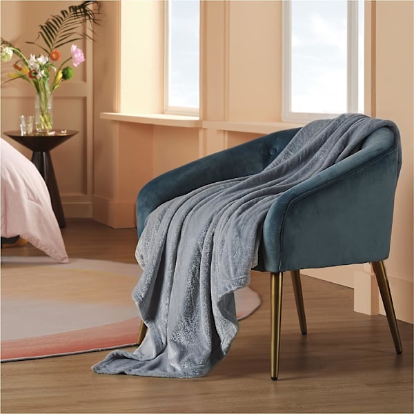 Fleecefilt för soffa Grå - 39x59 tum Lätt Plu