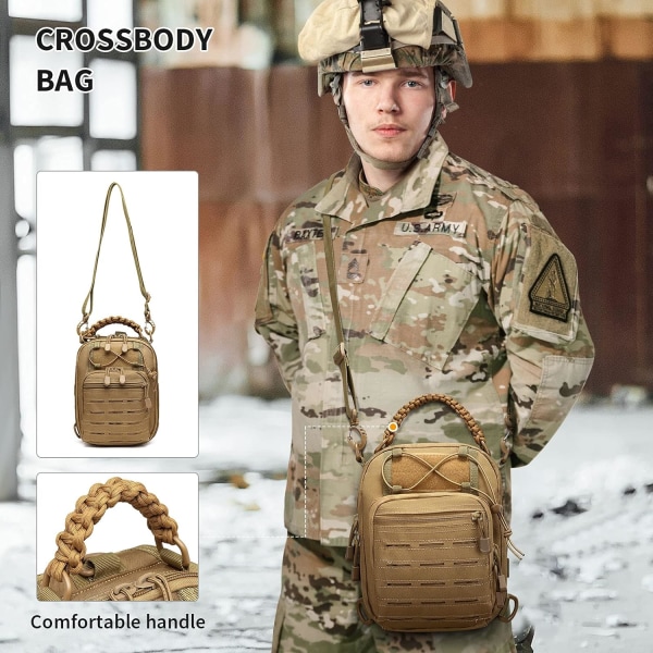 Crossbody Bag Military Tactical Axelväska Molle Messenger Bag