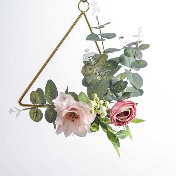 3 stk Kunstige Peony Blomsterkrans Håndlaget Silke Dørkrans