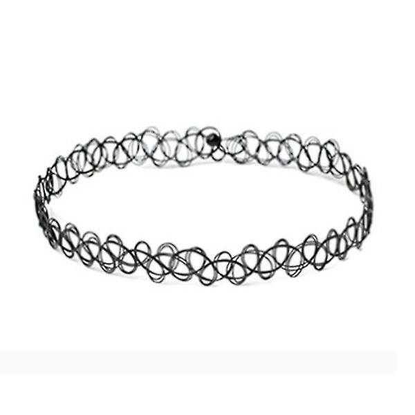 6 delar Gothic Choker Set Tatuering Halsband Smycken Set DXGHC