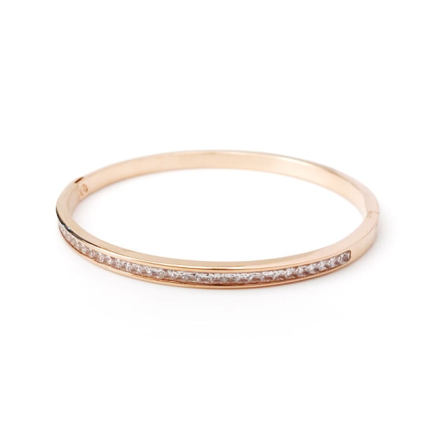 14K guldpläterad Cubic Zirconia armband klassiskt tennisarmband | G