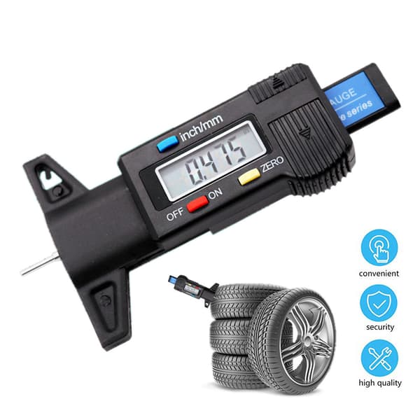 Elektronisk digital däckdjupmätare 0-25mm däckdjupmätare d