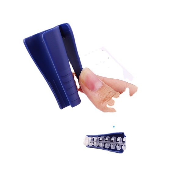 Plastbinderingsåpner og -lukker for løse blader, DXGHC
