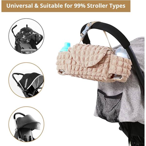 Babyvogn ble-taske håndtaske med kopholder, universel
