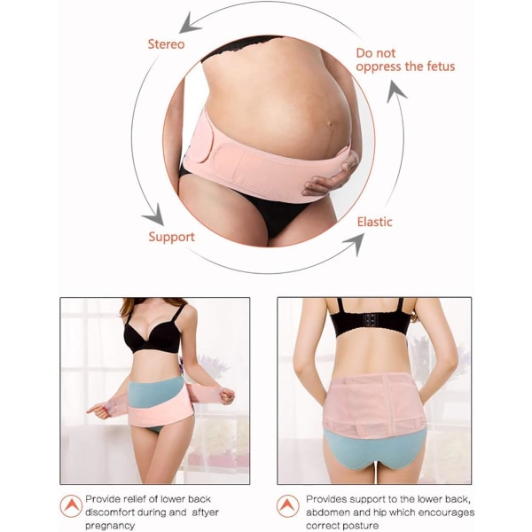 Pregnant Woman Bälte Justerbart stödband 118cm*18cm Graviditet