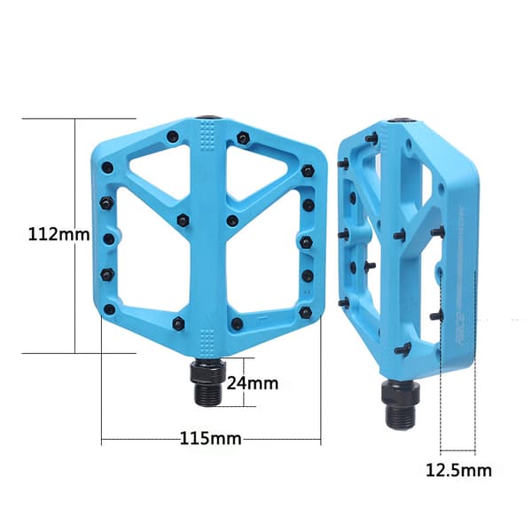 Cykelpedaler - Platform Cykelpedaler, Minimal Profil, Justerbar