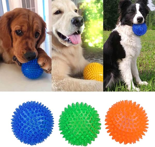 Hunde-Piball Bløde Stab-Bolde Til Tygning Og Tandpleje