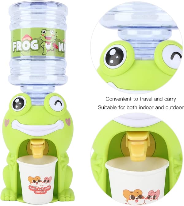 Mini Vattendispenser för Barn, Söt Present för Barn, Kallt/Varmt Vatten