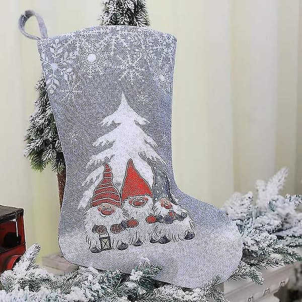 Söta julstrumpor godispåsar hängande ornament present Ba DXGHC