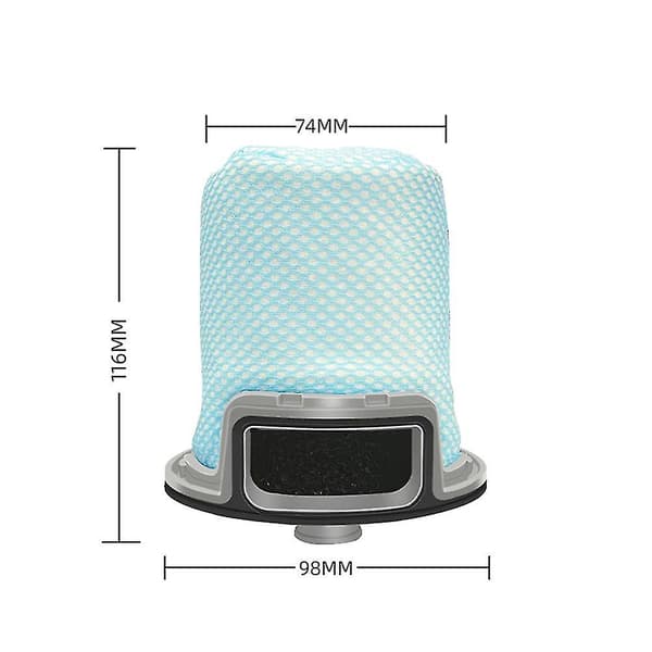 2 st Kompatibla med T7s Plus S7 Auto-empty Dock Tvättbara Fr DXGHC