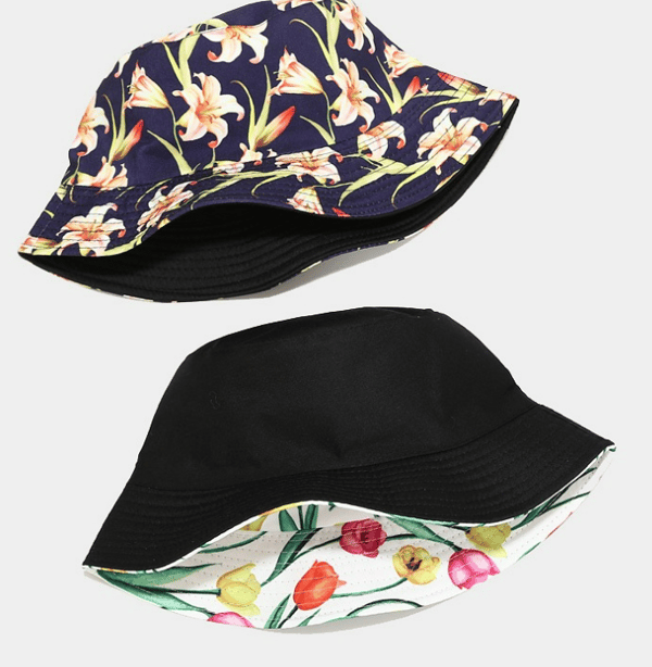 2 stycken folkdesign, dubbelsidig solskyddshätta, herr