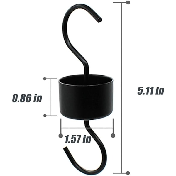 Myrsnäcka-skydd för Kolibrimatare 2-pack Svart