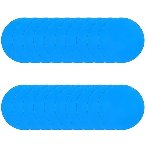 20 stk. Selvklæbende PVC Pool Patch Reparationskit Vinyl Oppustelig