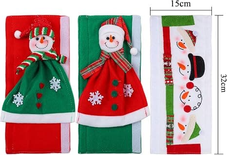 3-pack söta snögubbe mikrovågsugn dubbeldörrskyl g