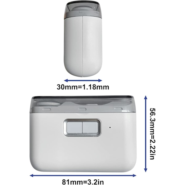 Sähköinen kynsileikkuri, kynsiviilalla ja kynsileikkuujätteiden säilytyksellä, USB-ladattava turvallinen sormenkynsienleikkuri 2 in 1 - Manikyyri
