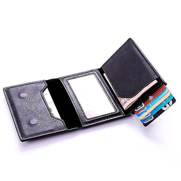 Dww-men plånbok anti-scratch Slitstarkt läder Bifold Mon DXGHC